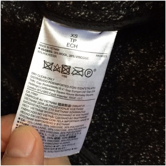 Banana Republic long wool blend grey gray coat jacket - Picture 4 of 8